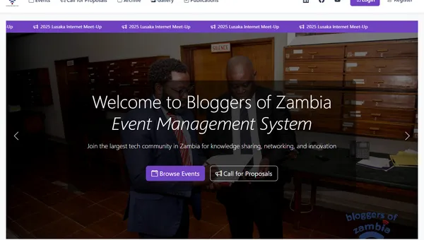 Bloggers Event Management System (EMS)