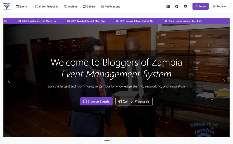 Bloggers Event Management System (EMS)