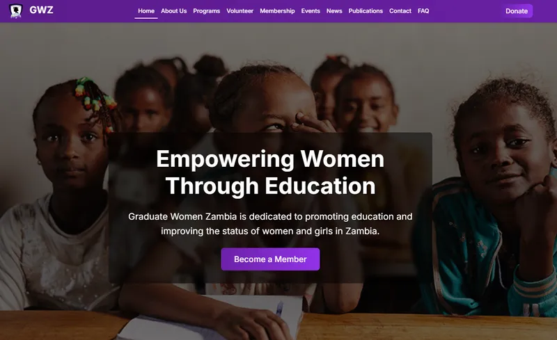 Graduate Women Zambia Website