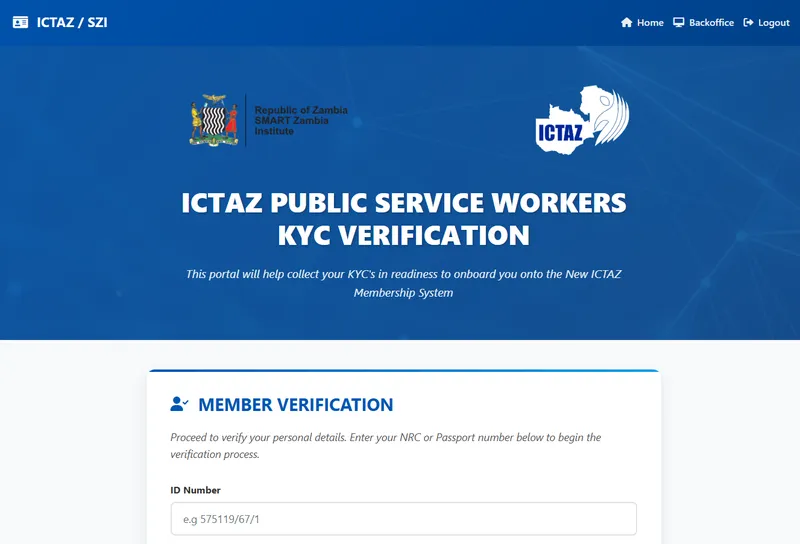 ICTAZ KYC Verification Portal
